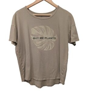 Offline by Aerie Graphic T Shirt Buy Me‎ Plants Monstera Leaf Cotton Oversized S